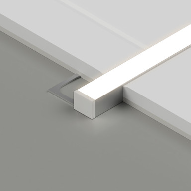 Tagra | TIS11 | Tile In | Standard | 10.5 x 11mm | LED Channel | Aluminium | Silver | 2 Metres - 3311-channeldiffusertape_tiled_ON__68920__50717__33367.jpg