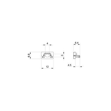 Tagra | SS12 | LED Profile End Caps | Plastic | Black | Pack of 4 - 1207-ENDCAP__27418.png