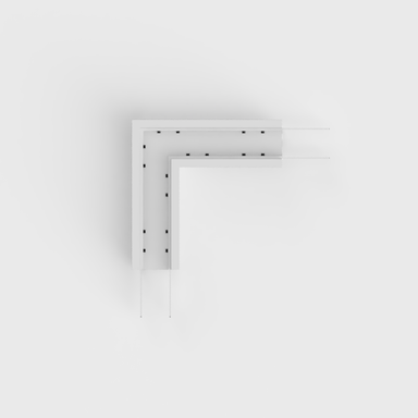 Tagra | SLXL35 | L Shaped Recessed | LED Profile Connector | Silver - 3535R5-LCONNRECESS-PROJECTION__10429__48304.png