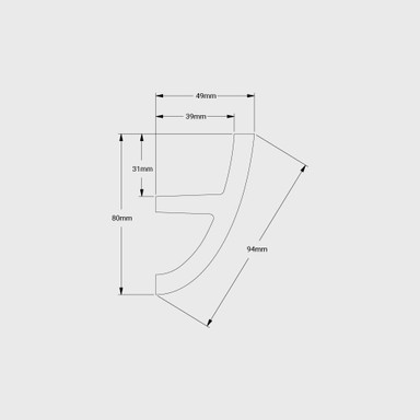 Orac | C373 | Arc Curved Wall Coving | High Density Polyurethane | 2 Metres - TAGC373.jpg