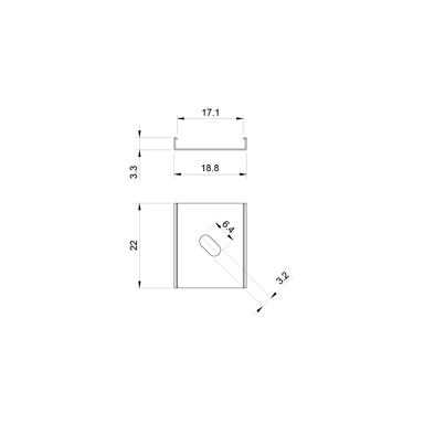 Tagra | SXL23 | LED Profile Mounting Brackets | Silver | Pack of 10 - MOUNT-2325__73185.png
