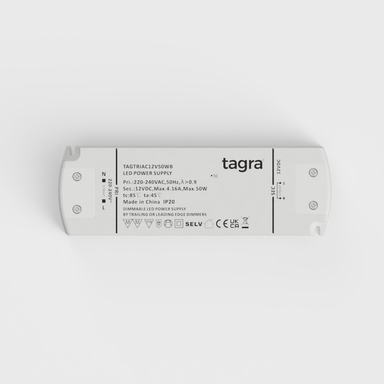 Tagra | 12V | 50W | Constant Voltage | TRIAC Dimmable LED Driver | IP20 - TAGTRIAC12V50WB_LED_Driver_2__71186.png