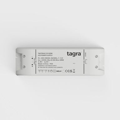 Tagra | 12V | 100W | Constant Voltage | TRIAC Dimmable LED Driver | IP20 - TAGTRIAC12V100W_2.jpg