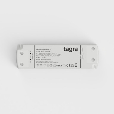 Tagra | 24V | 30W | Constant Voltage | TRIAC Dimmable LED Driver | IP20 - TAGTRIAC24V30W-V2_LED_Driver_2__50017.jpg