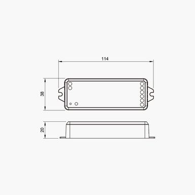 Tagra | RF 2.4GHz | LED Remote & 5-in-1 Receiver Bundle | 4 Zones | RGB+CCT - PSCONN-5IN1WIFIRCVR__70072.png