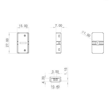 Tagra | LED Strip Snap Connector | Single Colour | 10mm | Tape to Tape | IP65 | Pack of 2 - CB-IP10MM-2BRIDGE__19462__77465__71399.jpg