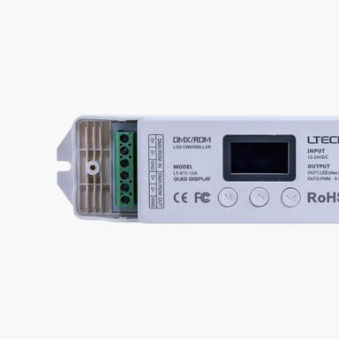 LTECH | DMX | 12-24V | LED Decoder | 1 Channel | 12A | Single Colour | IP20 - LT-811-12A_Controller_2.jpg