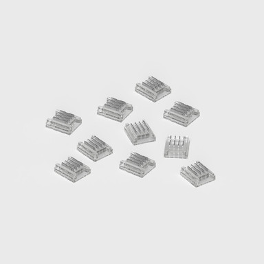 Tagra | LED Strip Solderless Connector | RGB | 10mm | Tape to Tape | IP20 | Pack of 10 - CONSOL-RGB-10MM-TT__3__73708__23965__25386.jpg