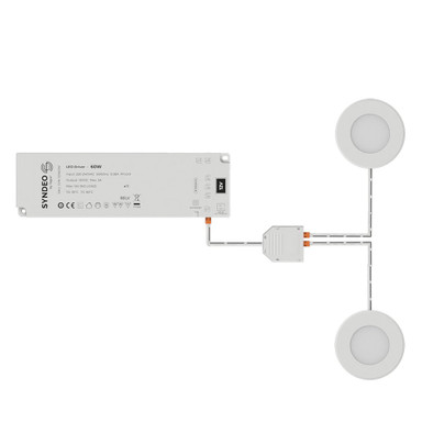 Syndeo by Tagra | 12V | 3 Way Splitter Socket | For LED Tape & Components - 3_Way_Splitter_Connected_12V__82502__15172__31966.jpg