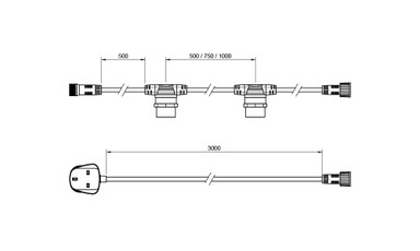 Tagra | Core Series | Connectable LED Festoon String | Black | 750mm Spacing | 10 Fixtures | IP44 | 7.5M - CORE_FEST.jpg