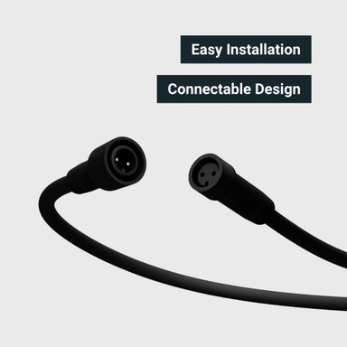 Tagra | Core Series | Connectable LED Festoon String | Black | 750mm Spacing | 10 Fixtures | IP44 | 15M - FESTBB10_CON.jpg