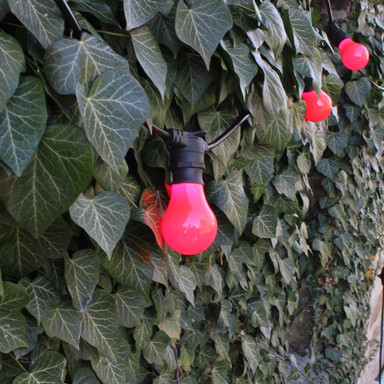 GLS Shape Shatterproof Festoon Lamp  Red  B22 - GLS1-RED_2.jpg