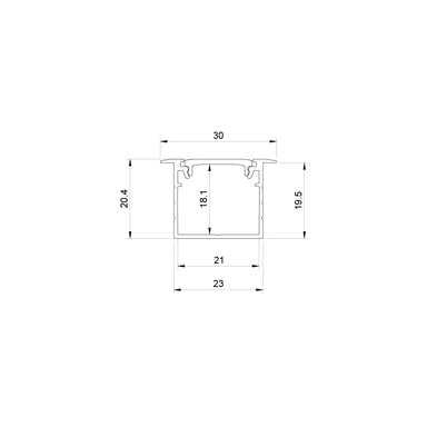 Tagra | RL23 | Recessed | Large | 23 x 20.4mm | LED Profile | 2 & 3 Metre - 2320__05474.png