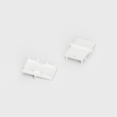 Tagra | RL23 | Boxed | LED Profile End Caps | Plastic | White | Pack of 10 - 2320-BCENDCAP-WHT-3__64256__55389.jpg