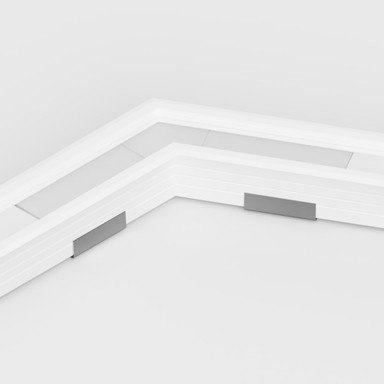 Tagra | RL23 | 120 Degree Angled | LED Profile Connector | White - 2320-120DEG-WHT-2__58565__82582.jpg