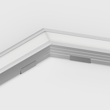 Tagra | RL23 | 120 Degree Angled | LED Profile Connector | White - 2320-120DEG-SIL-FR__69674__03547.png