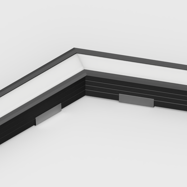 Tagra | RL23 | 120 Degree Angled | LED Profile Connector | Black - 2320-120DEG-BLK-FR__65907__26216.png