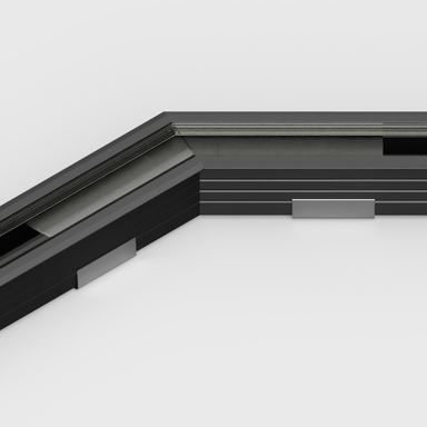 Tagra | RL23 | 135 Degree Angled | LED Profile Connector | Black - 2320-135DEG-BLK-TP__43711__83416.png