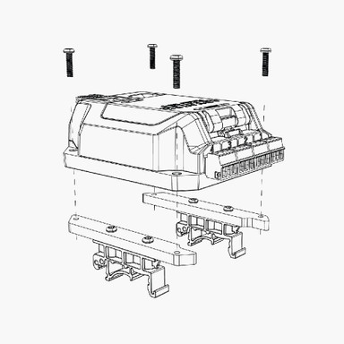 Din Rail Mount for Advatek PixLite R4D-S Long Distance LED Pixel Receiver - MNT0101_Mount_2__57071.jpg