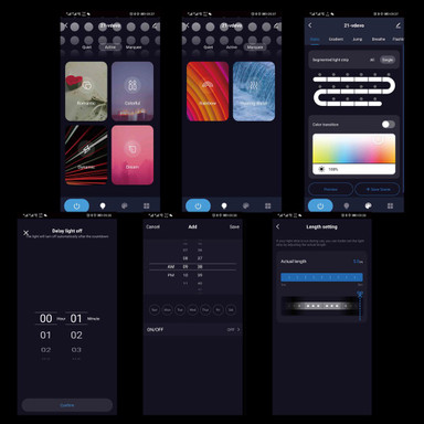 DAZE by Tagra Plug and Play Digital Pixel Colour Changing 10 Metre LED Strip Light Kit - App_Features__74988__43965__78346.jpg