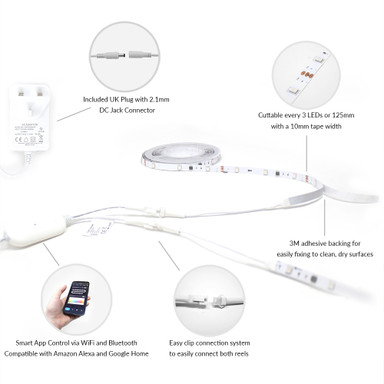 DAZE by Tagra Plug and Play Digital Pixel Colour Changing 10 Metre LED Strip Light Kit - RGBIC_Infographic__80745__84823__65534.jpg