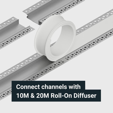 Tagra | PIL50 | 50 x 6.9mm | LED Profile Diffuser | Plastic | 2, 3, 10 & 20 Metre - ROLL-ON_DIF-9818_1.jpg