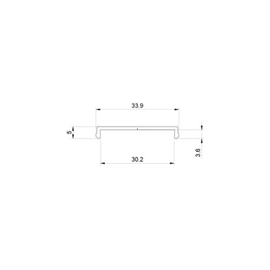 Tagra | SXL35 | 33.9 x 5mm | LED Profile Diffuser | Plastic | 2, 3, 10 & 20 Metre - 3535-DIFF__06985.jpg