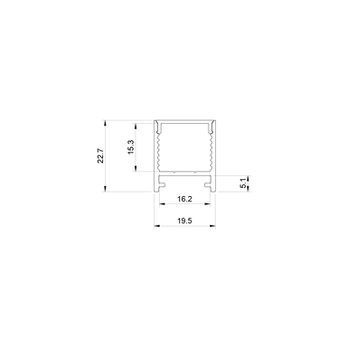 Tagra | SL20 | Surface Mounted | Large | 19.5 x 22.7mm | LED Channel | Aluminium | 2 & 3 Metre - 2023__48577.png
