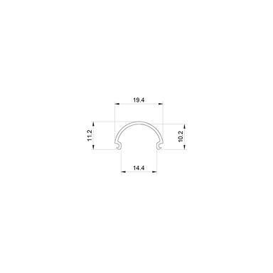 Tagra | SL20 | 19.4 x 11.2mm | LED Profile Diffuser | Plastic | 2 & 3 Metre - 2016OD__93353.png