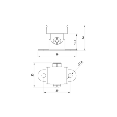 Tagra | SL20 | Adjustable LED Profile Mounting Brackets | Silver | Pack of 4 - MOUNT-2016-RMC__55615.png