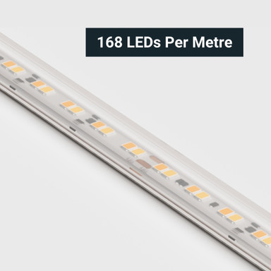 Tagra | Professional LED Strip Light | 168 LEDs p/m | 24V | IP67 | 14.4Wp/m | 1900K-3000K | 5M Reel - TP24-193K-IP-StripLight-CLOSE.jpg