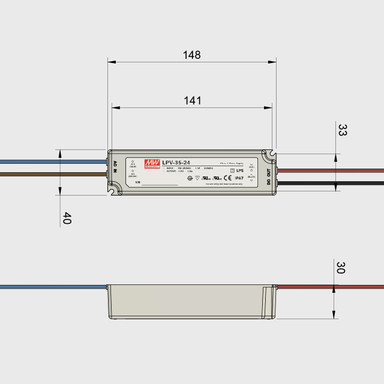 Mean Well | LPV | 12V | 36W | Constant Voltage | Non-Dimmable LED Driver | IP67 - LPV-35_Dims__19726__21960__32777.1698147028.1280.1280__29908.jpg