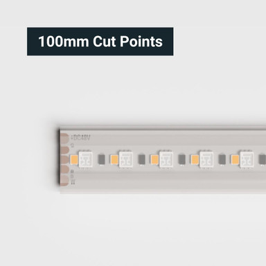 Tagra | Pro LED Strip Light | Long 48 | 160 LEDs p/m | 48V | IP67 | 19.2W/m | RGB+W | 15M Reel - LR48-RGBW-IP-StripLight-CUT.jpg