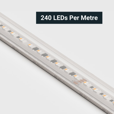 Tagra | Pro LED Strip Light | Long 48 | 160 LEDs/m | 48V | IP67 | 19.2W/m | RGB+W | 15M Reel - LR48-RGBW-IP-StripLight-CLOSE.jpg
