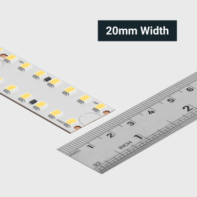 Tagra | Lumen LED Strip Light | 280 LEDs p/m | 24V | IP20 | 20W/m | 5M Reel - DR24-StripLight-WIDTH.jpg