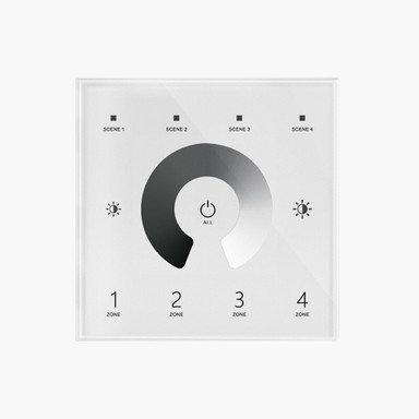 Tagra | RF 2.4GHz & DMX | Mains Powered 100-240V | LED Wall Plate | Single Colour | 4 Zones - MP4SC-W_1__71005.jpg
