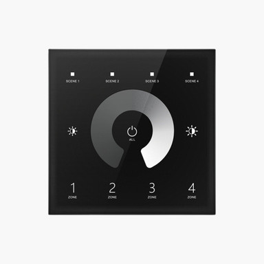 Tagra | RF 2.4GHz & DMX | Mains Powered 100-240V | LED Wall Plate | Single Colour | 4 Zones - MP4SC-B_1__65950.jpg