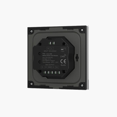 Tagra | RF 2.4GHz & DMX | Mains Powered 100-240V | LED Wall Plate | RGB | 4 Zones - MP4RGB-B_2__42775.jpg