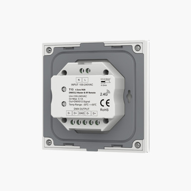 Tagra | RF 2.4GHz & DMX | Mains Powered 100-240V | LED Wall Plate | RGB | 4 Zones - MP4RGB-W_2__97181.jpg