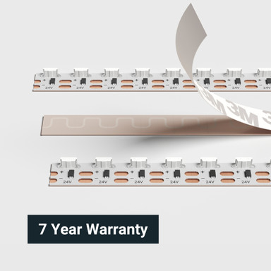 Tagra | Signage LED Strip Light | Side View | 120 LEDs p/m | 24V | IP20 | 9.6W/m | 5M Reel - SG24-SV-StripLight-BACK.jpg