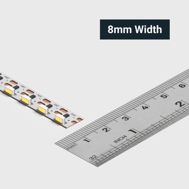 Tagra | Signage LED Strip Light | Side View | 120 LEDs p/m | 24V | IP20 | 9.6W/m | 5M Reel - SG24-SV-StripLight-WIDTH.jpg