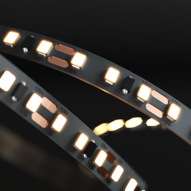 Tagra | Economy LED Strip Light | 120 LEDs p/m | 12V | IP20 | 9.6W/m | 5 & 50M Reels  - ES12-120-StripLight-ON.jpg