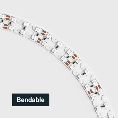 Tagra | Pro LED Strip Light | S Bend 15 | 168 LEDs p/m | 24V | IP20 | 22W/m | RGB | 5M Reel - DR24-SBRGB-StripLight-ANGLE.jpg
