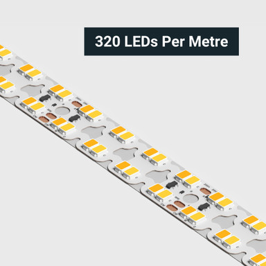 Tagra | Pro LED Strip Light | S Bend 15 | 320 LEDs p/m | 24V | IP20 | 38.4W/m | 2700-6500K | 4M Reel - DR24-SB276K-StripLight-CLOSE.jpg