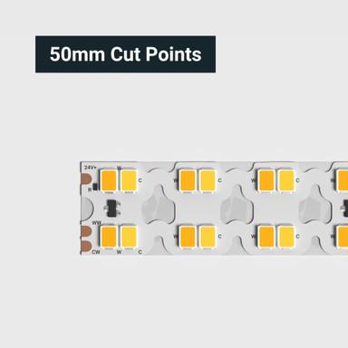 Tagra | Pro LED Strip Light | S Bend 15 | 320 LEDs p/m | 24V | IP20 | 38.4W/m | 2700-6500K | 4M Reel - DR24-SB276K-StripLight-CUT.jpg