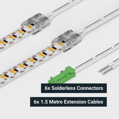 Syndeo by Tagra | Plug & Play | LED Strip Light Kit | Mini Cut | 140 LEDs p/m | 24V | IP20 | 9.6W/m | 5M Kit - SKIT-24-1405M_CON.png