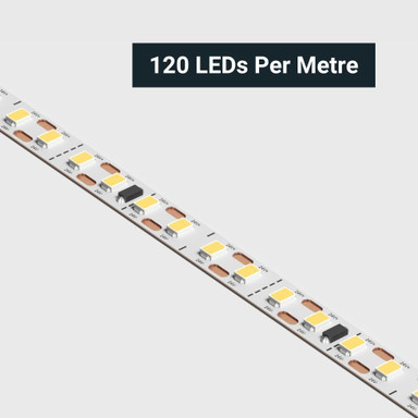 Cut to Size by Tagra | Professional LED Strip Light | 120 LEDs p/m | 24V | IP20 | 10.6Wp/m | Custom - PS24-120-StripLight-CLOSE.jpg