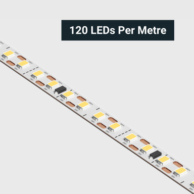 Cut to Size by Tagra | Professional LED Strip Light | 120 LEDs p/m | 24V | IP20 | 10.6W/m | Custom - PS24-120-StripLight-CLOSE.jpg