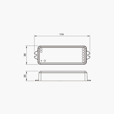 Tagra | Zigbee, RF 2.4GHz & Wi-Fi | 12-24V | LED Controller | 5 Channel | Single Colour - RGB+CCT | IP20 - TAG-ZB12243A.jpg