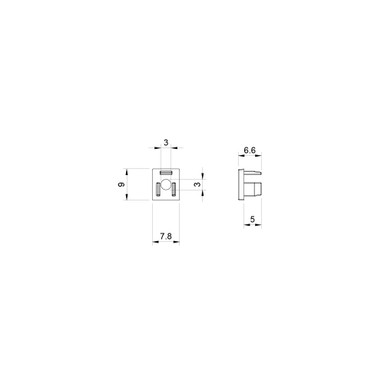 Tagra | SM8 | LED Profile End Caps | Plastic | Pack of 4 - 789-ENDCAP__06684.jpg